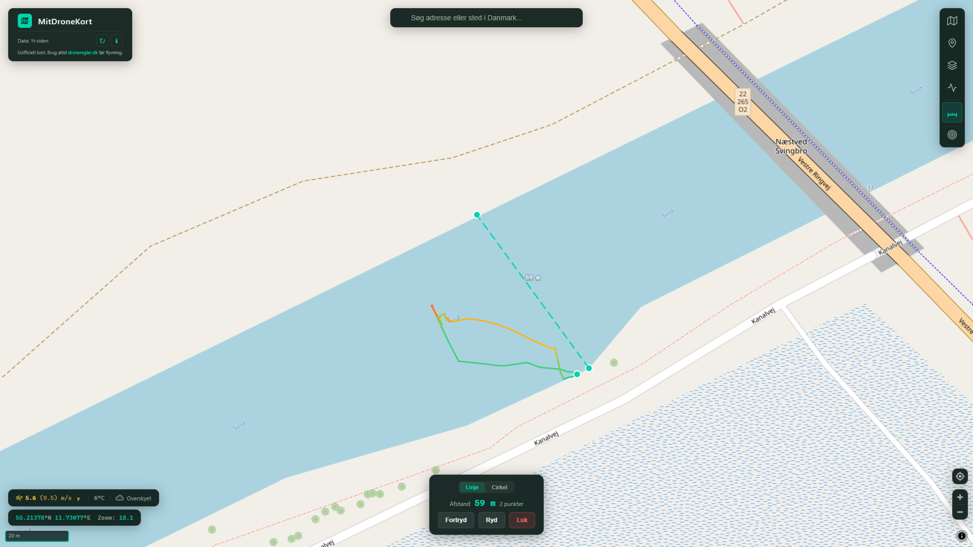 MitDroneKort skærmbillede 7